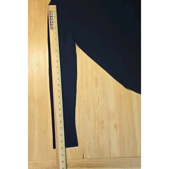 Ines De La Fressange Uniqlo 100% Cashmere Sweater Women Size Large Navy Blue - Picture 5 of 10